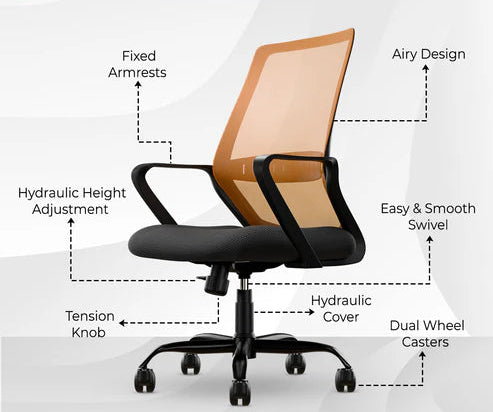 Desire Pro Mesh Mid Back Office Chair