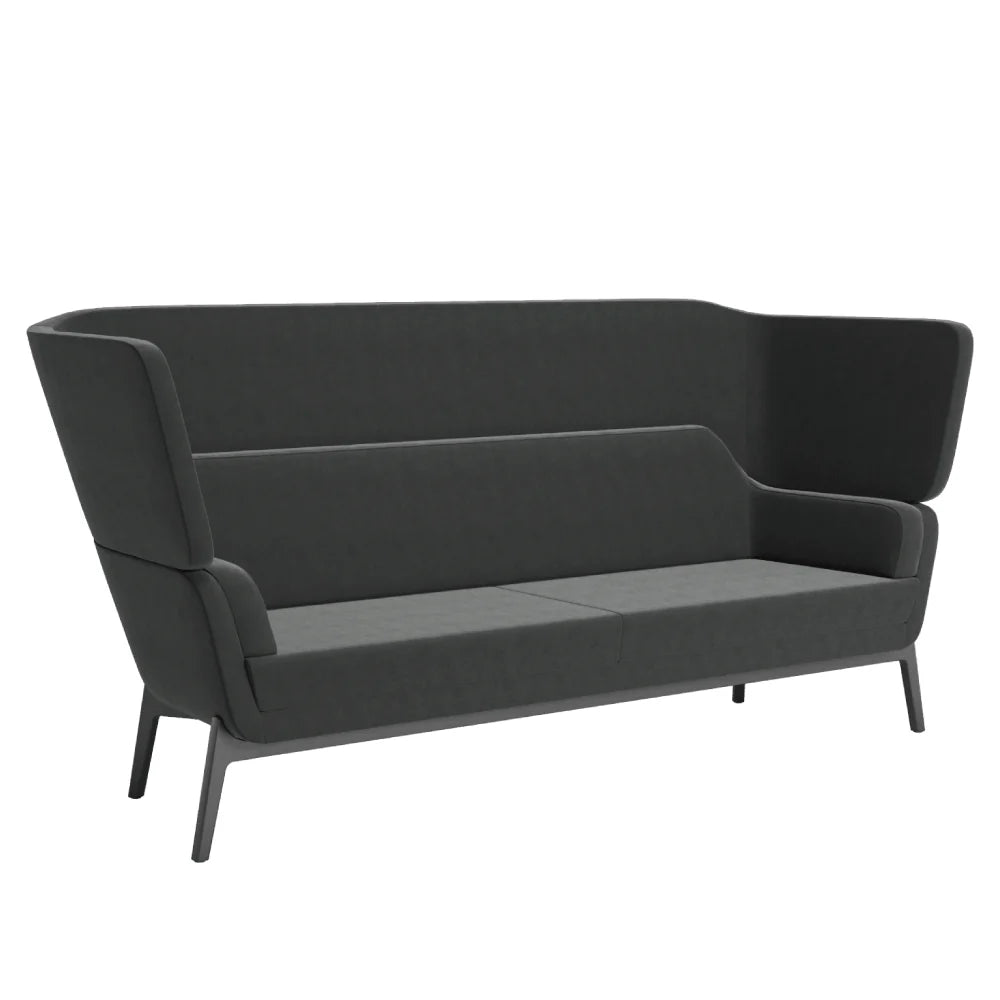 3 Seater Office Sofa for Office Environment and Modern Design With Premium Suede Upholstery.