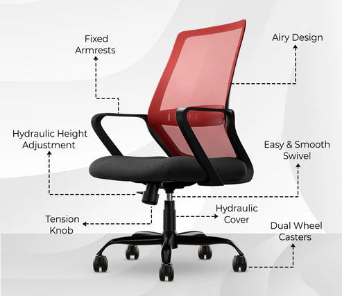 Desire Pro Mesh Mid Back Office Chair