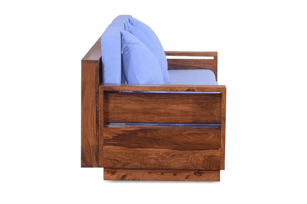 3 Seater Wooden Sofa For Home Furniture ;Premium Upholstery Modern and Durable Design for Living Room and Office