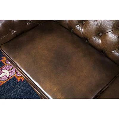 3 Seater Chesterfield sofa Modern Design and Leatherette fabric Durable &amp; Comfortable Padded Perfect for living Room