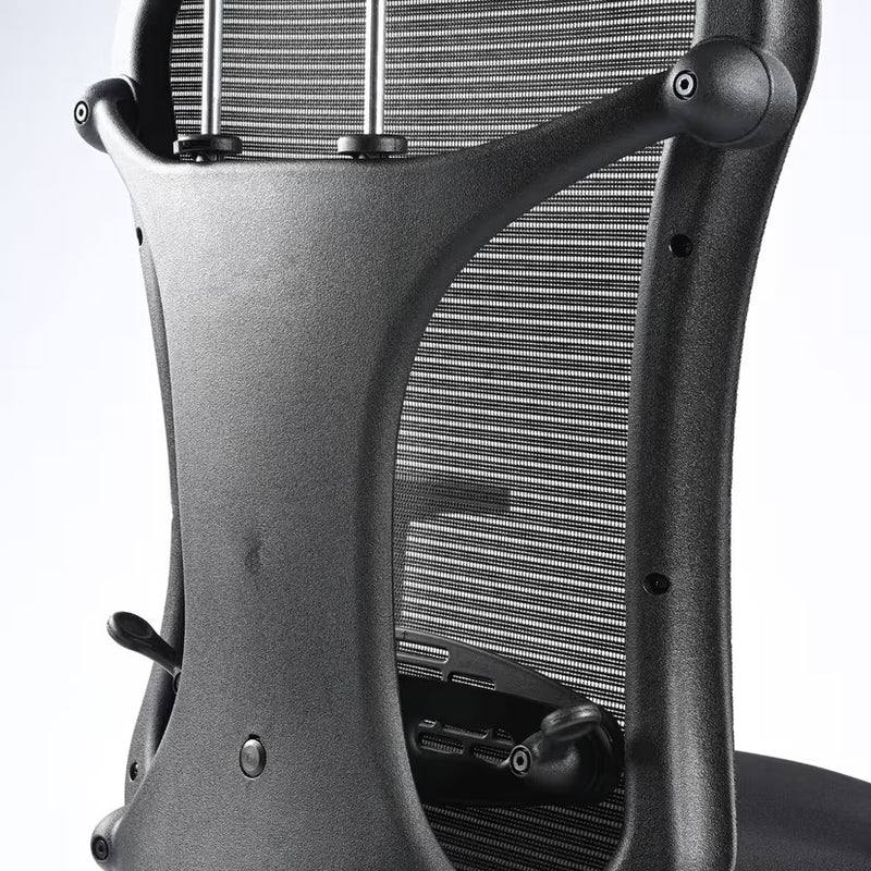Ergonomic mesh chair with breathable back