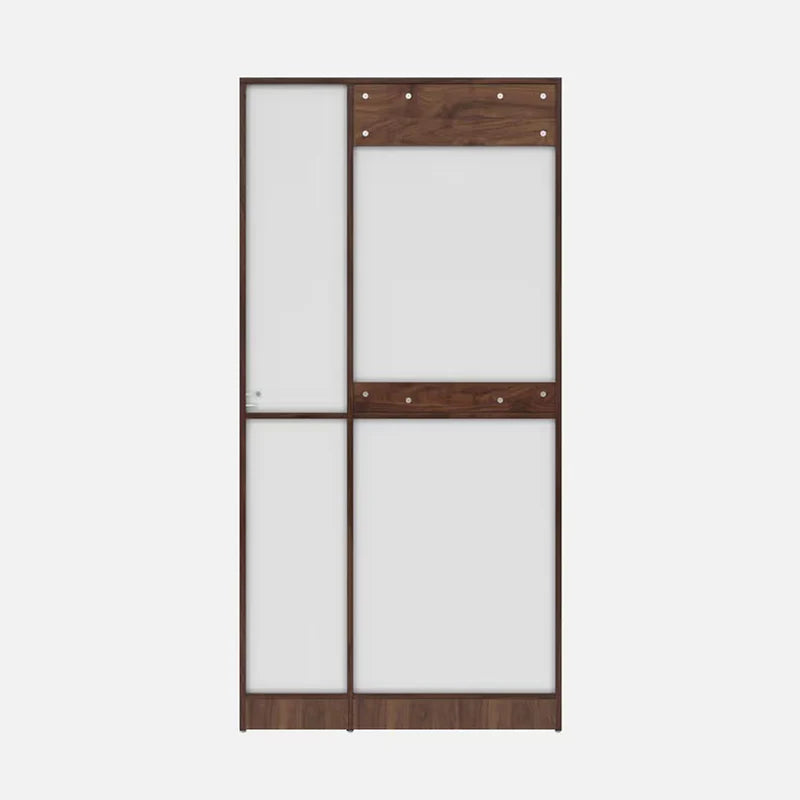 3 Door Compact Wardrobe without Drawer - Modern Design with Clothes Rail and Shelf Units