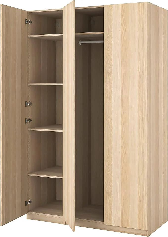 Almirah with Rich Wooden Texture – 3 Doors and 2 Drawers for Stylish Storage