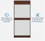 Wooden Wardrobe with Modern Design & Durable Self with 2 Door, Drawer & Mirror
