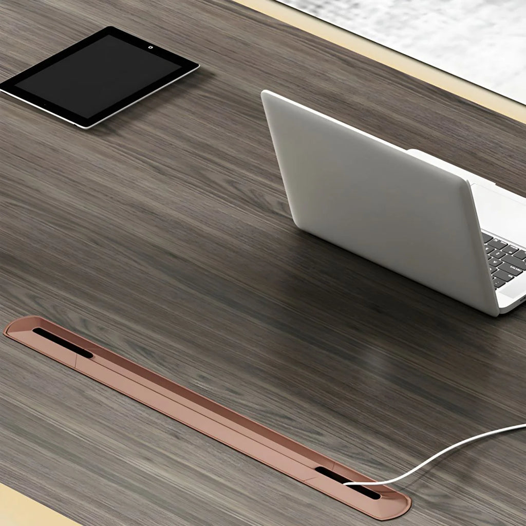 Director & Executive L-Shape Office Table Luxury Desk Made in MDF Side Unit Drawer and Storage Wire Manager