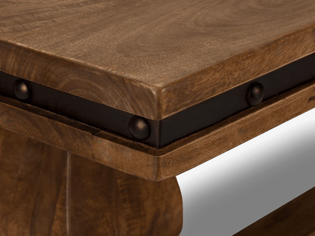 Conference Meeting Office Table Made in Solid wood with design is Hand Crafting and natural Color & 8 Seater Meeting Table