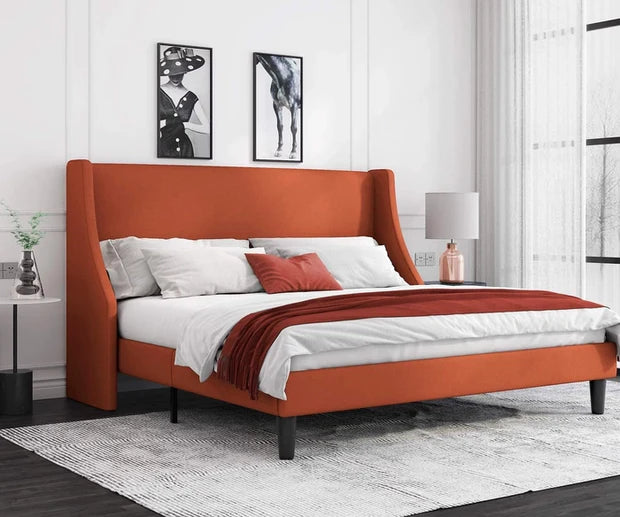 Luxuary Bed in King Size with Plywood Frame