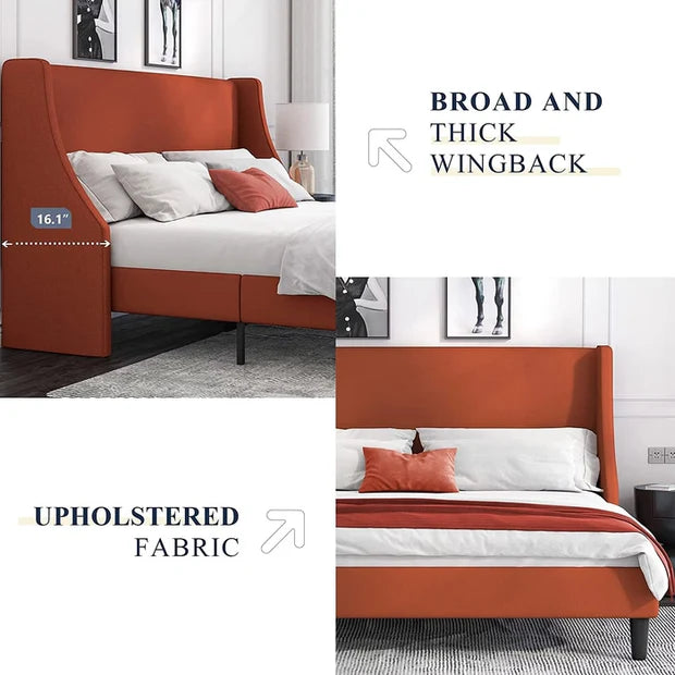 Luxuary Bed in King Size with Plywood Frame