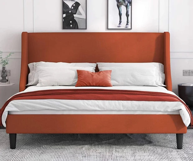 Luxuary Bed in King Size with Plywood Frame