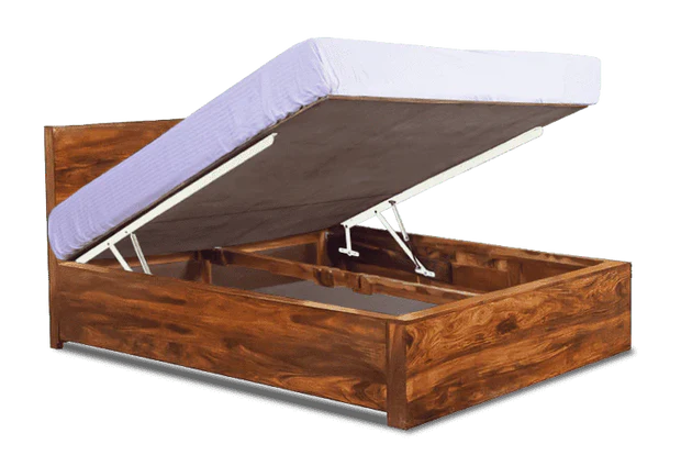 King Size Wooden Bed High-Quality Solid Wood Frame Hydraulic Storage Stylish, Spacious Modern Design Sturdy, Durable Superior Comfort