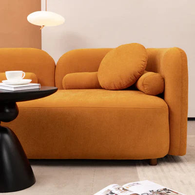 Designer sofa made with high-density foam and premium fabric offering exceptional support and luxury appeal for contemporary or classic living spaces