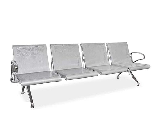 Airport Multi Color Four Seater Waiting Chair With Cushion
