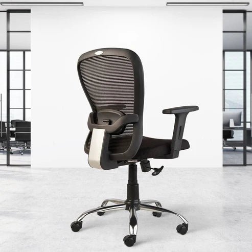 Aries C160 Mesh Mid back Office Chair [BLACK]