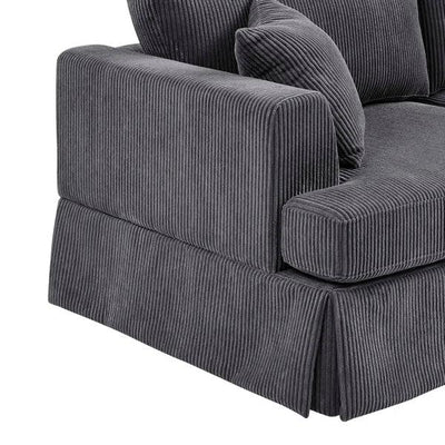 3-Seater Sofa with Cushions, Wood Frame, Pillows &amp; Soft Seating for Modern Living Rooms