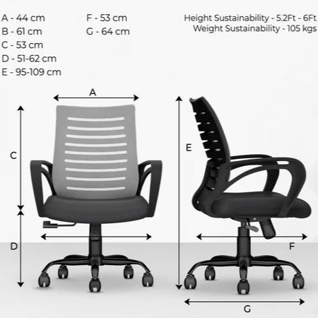 Desire C104 Mesh Mid Back Office Chair