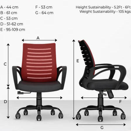 Desire C104 Mesh Mid Back Office Chair