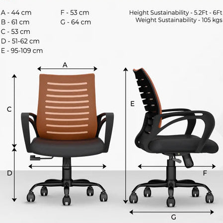 Desire C104 Mesh Mid Back Office Chair