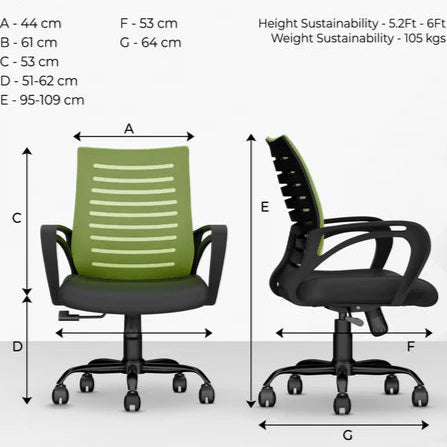 Desire C104 Mesh Mid Back Office Chair