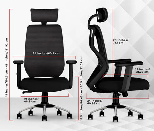 C190 Berlin Ergonomic Mesh Executive Office & Home Chair