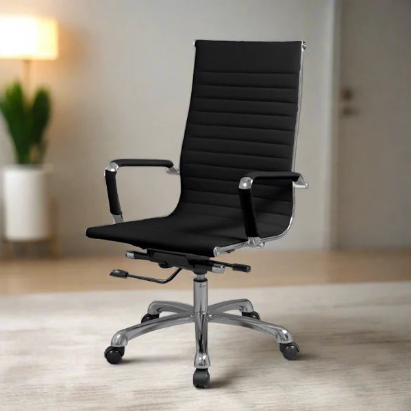 Boardroom Series B1 Stripes Luxury High Back Chair