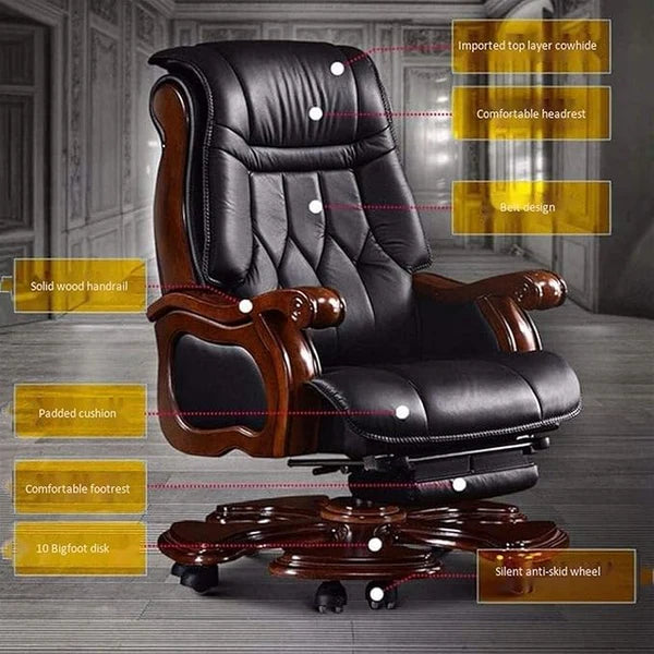 High-Back Office Chair with Recliner