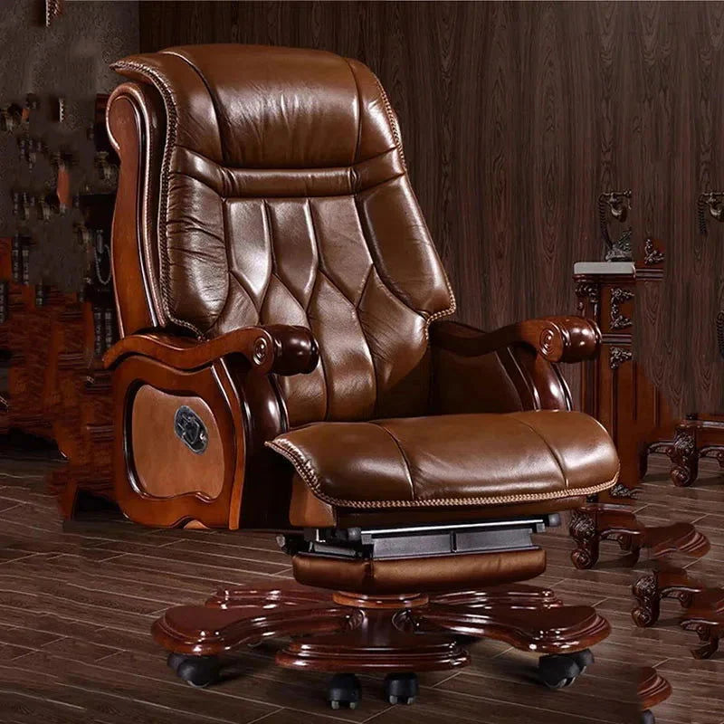 High-Back Office Chair with Recliner