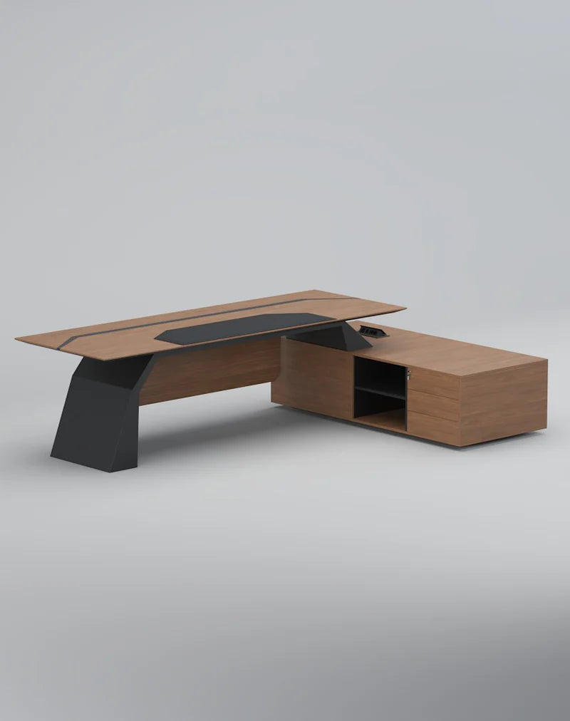 Director & CEO for Office Table with Two shelves & Lockable Storage