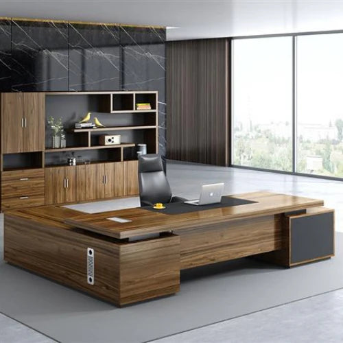 Director L-Shape Office Table Modern Desk