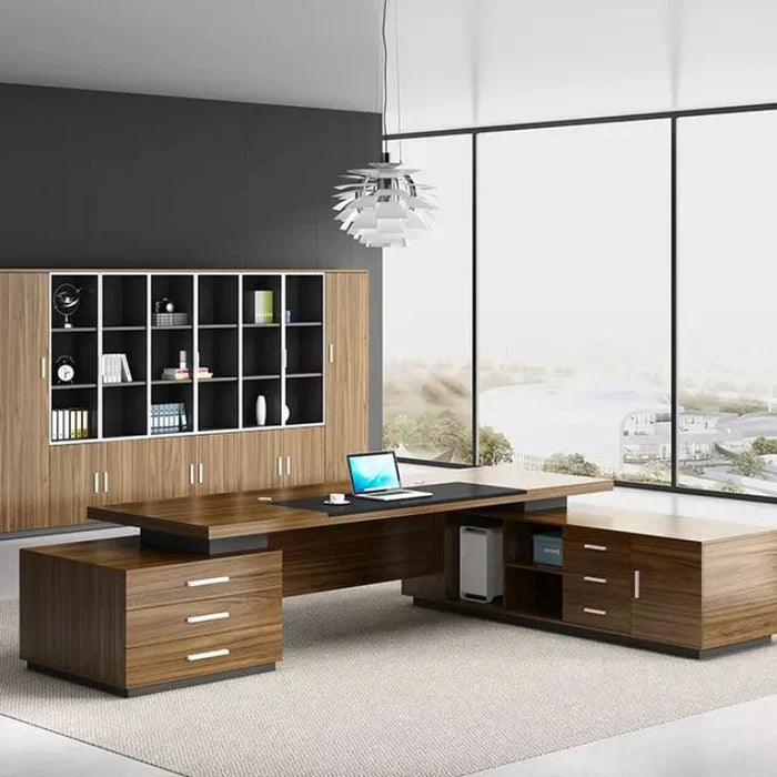 Director L-Shape Office Table Modern Desk