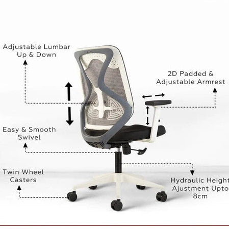 Capree C190 Mesh Office Mid Back Executive Chair