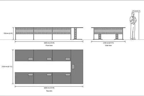 Conference & Meeting with 10 Person Seating Large Size Table for Offices