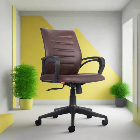 Desire C104 Mid-Back Leatherette Office Chair