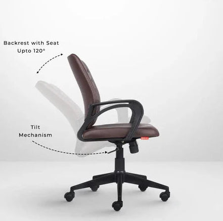 Desire C104 Mid-Back Leatherette Office Chair