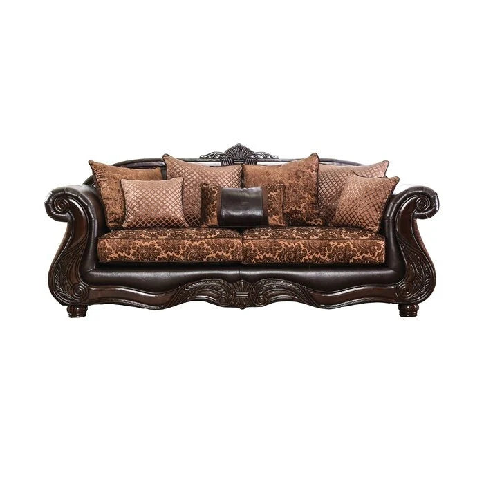 Handcrafted Wood Sofa Set