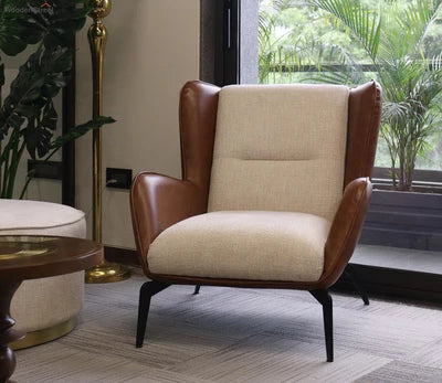 Lounge Chair with ergonomic backrest, stylish seating solution for Homes, cafés, and lobbies