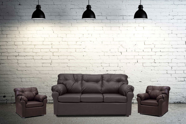 3 Seater Sofa For Home Furniture Modern Design Made in Wooden Frame with Leatherette and High Quality for Living Room