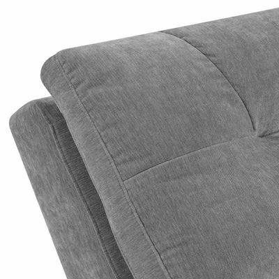 Chaise Lounge Chair For Home Furniture Upholstered in Velvet Cozy and Stylish, Comfortable Durable Design for Living Room Or Office -Dark Grey