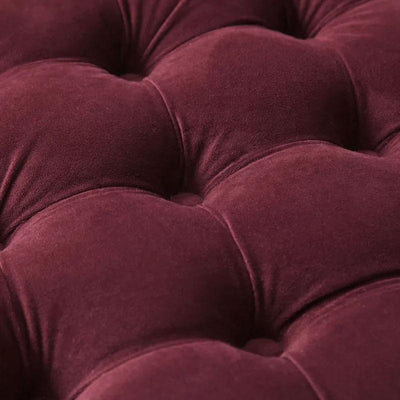 Fully Cushioned Suede Finish Ottoman