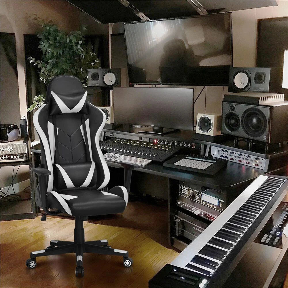 Gaming Chair with Nylon Caster Swivel & Wheel Base