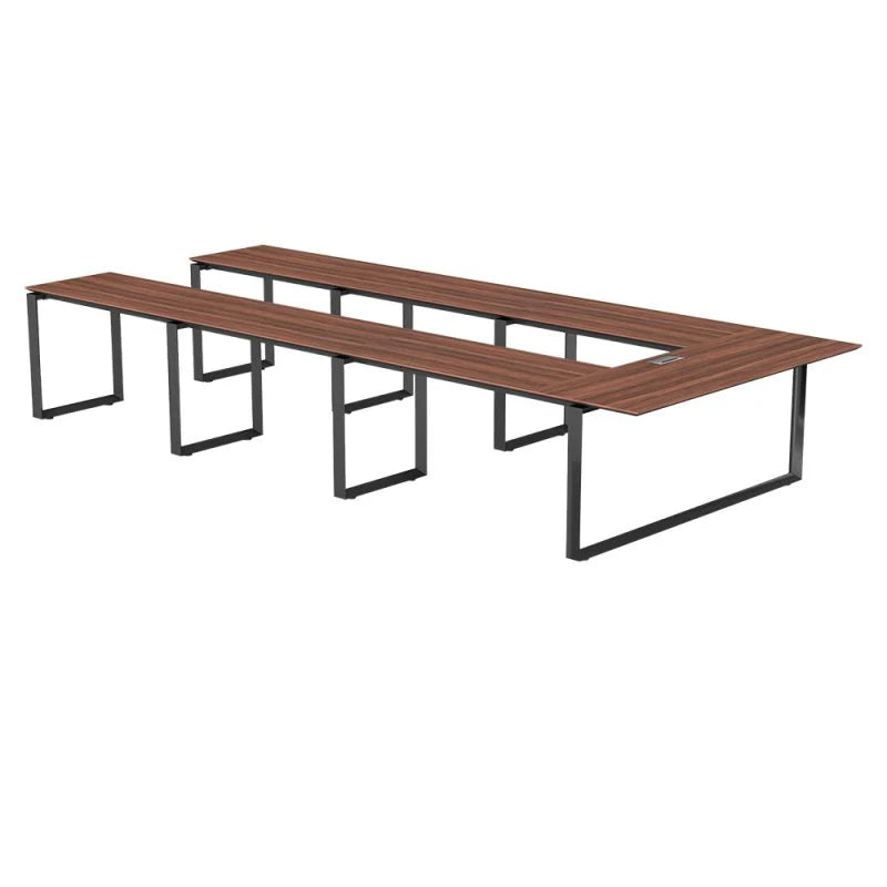 Office Conference Table Top Made in Plyboard with Laminate and Base in MS Metal Legs with Powder Coating