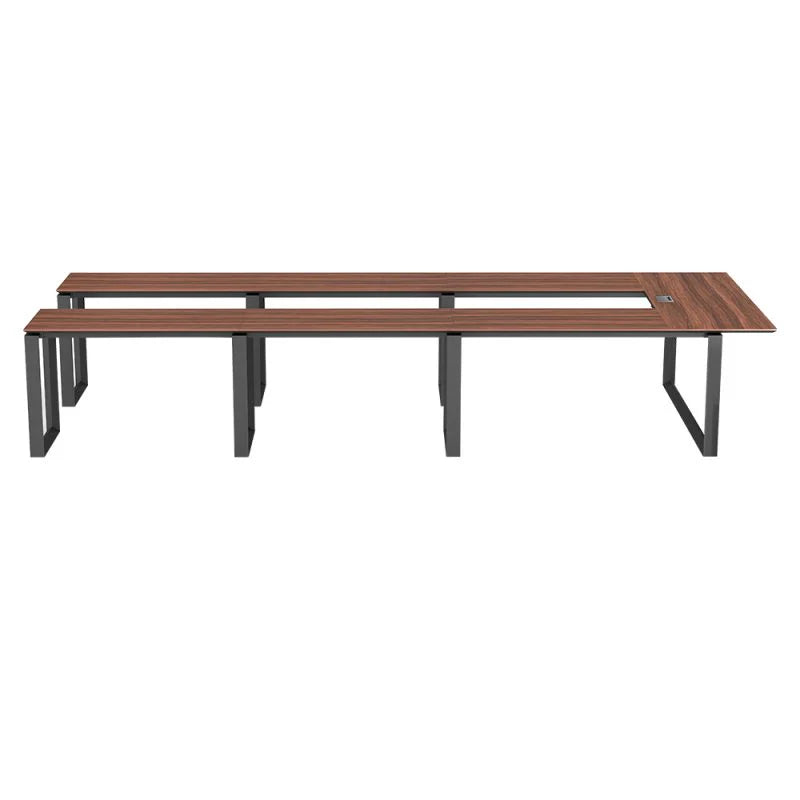 Office Conference Table Top Made in Plyboard with Laminate and Base in MS Metal Legs with Powder Coating