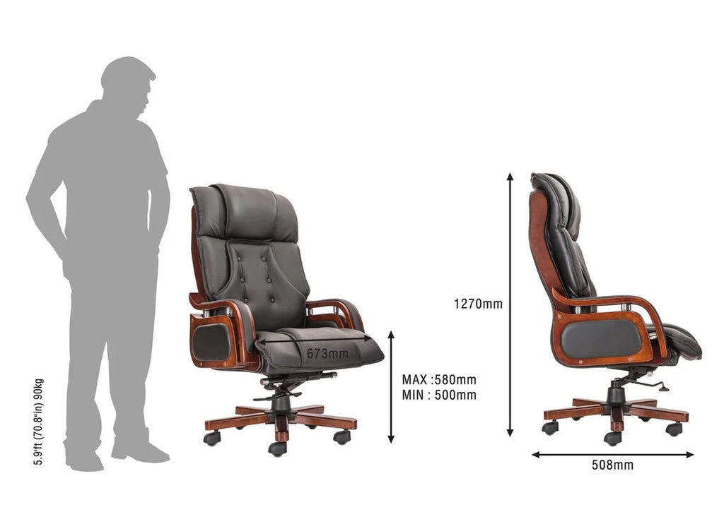 Home And Office High Back Ergonomic Leatherette Director Chair