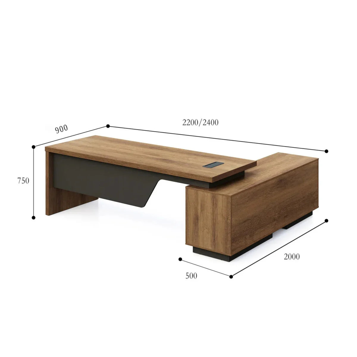 Luxury Director and Executive L Shape Office Table