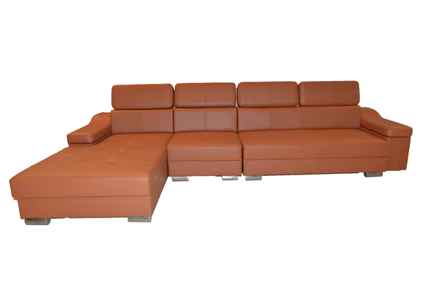 L Shape Leatherette Sofa Premium Faux Leather Furniture with Super Soft foam for a smart and tailored look