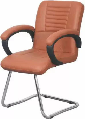 Leatherette Finish Guest Chair – Strong Metal Support for Long-Lasting Use Workplace Leatherette Chair