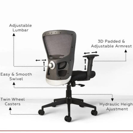 Leo C110 (JAZZ) Mesh Executive Mid Back Office Chair