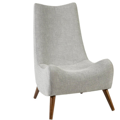 Light Grey Accent Wide Lounge Chair
