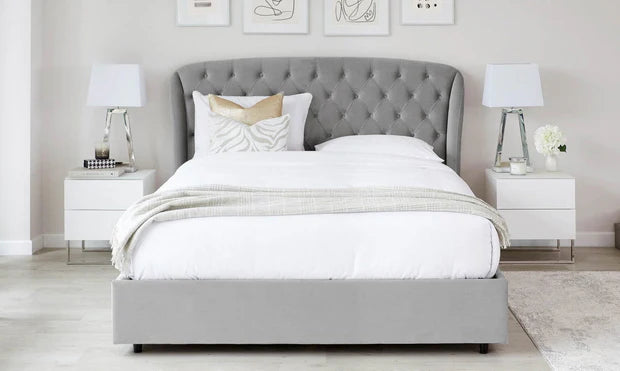 Luxury Queen Size Made in Plyboard with Upholstery ; Headboard for Button Tufted Design for Living Room