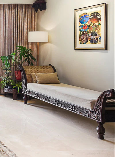 Rattan Cane Sofa in Premium  Wood Natural Elegance and Modern Comfort